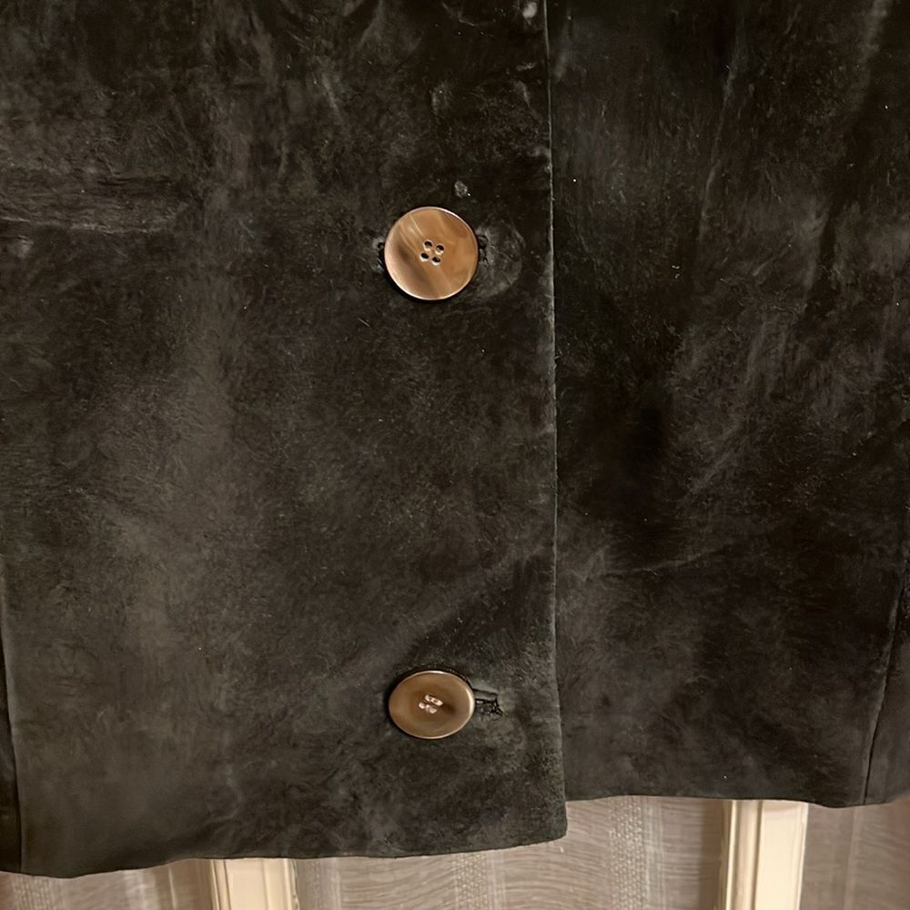 Anne Klein Leather And Knit Jacket/ Cardigan - Picture 7 of 15